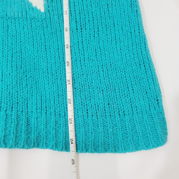 Ann Taylor Loft blue giant bow sweater XS - Picture 7 of 8